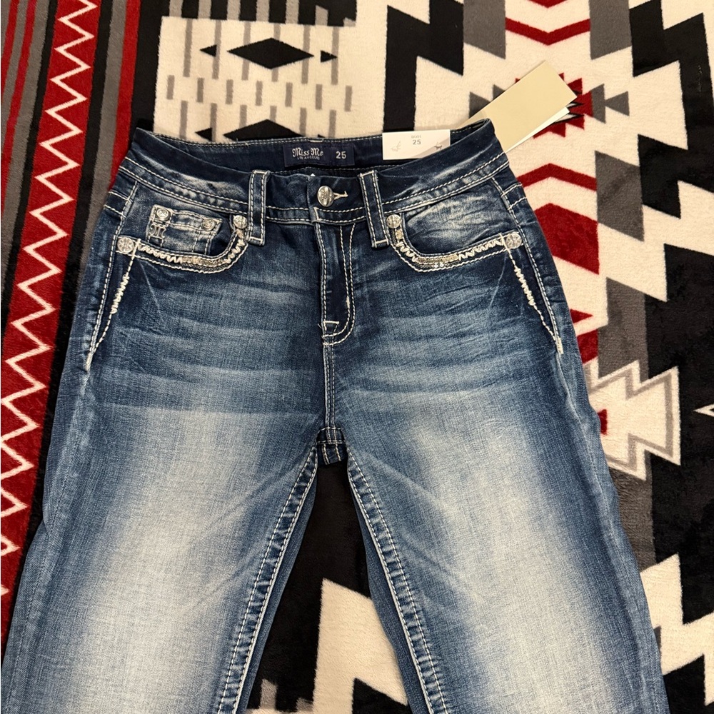 Miss Me Blue Boot Cut Jeans Classic Style
